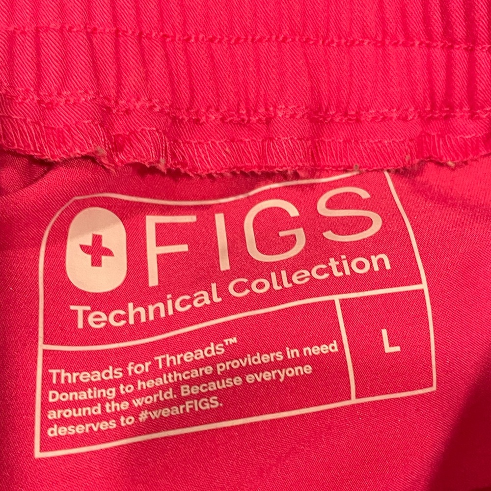 SHOCKING PINK Figs Yola skinny pants